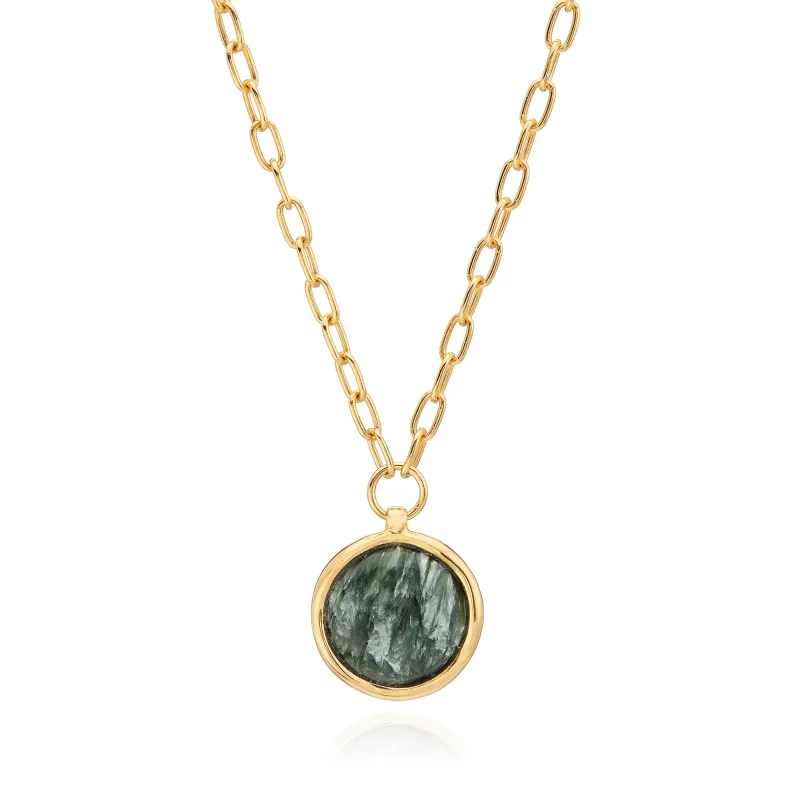 Large Seraphinite Pendant Necklace sold by Anna Beck