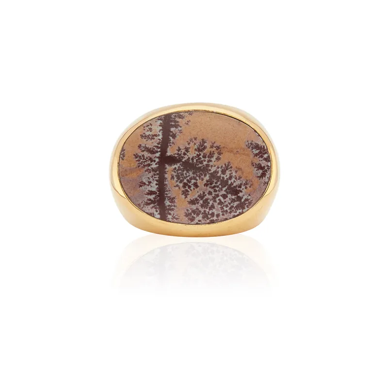 Sonora Jasper Oval Signet Ring sold by Anna Beck