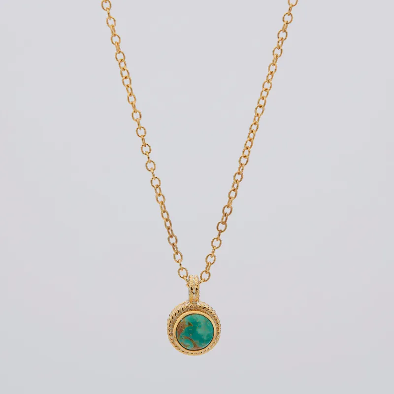 Small Turquoise Pendant Necklace sold by Anna Beck