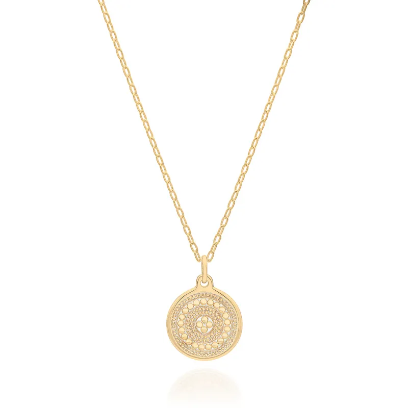 Medallion Charity Necklace - Gold sold by Anna Beck