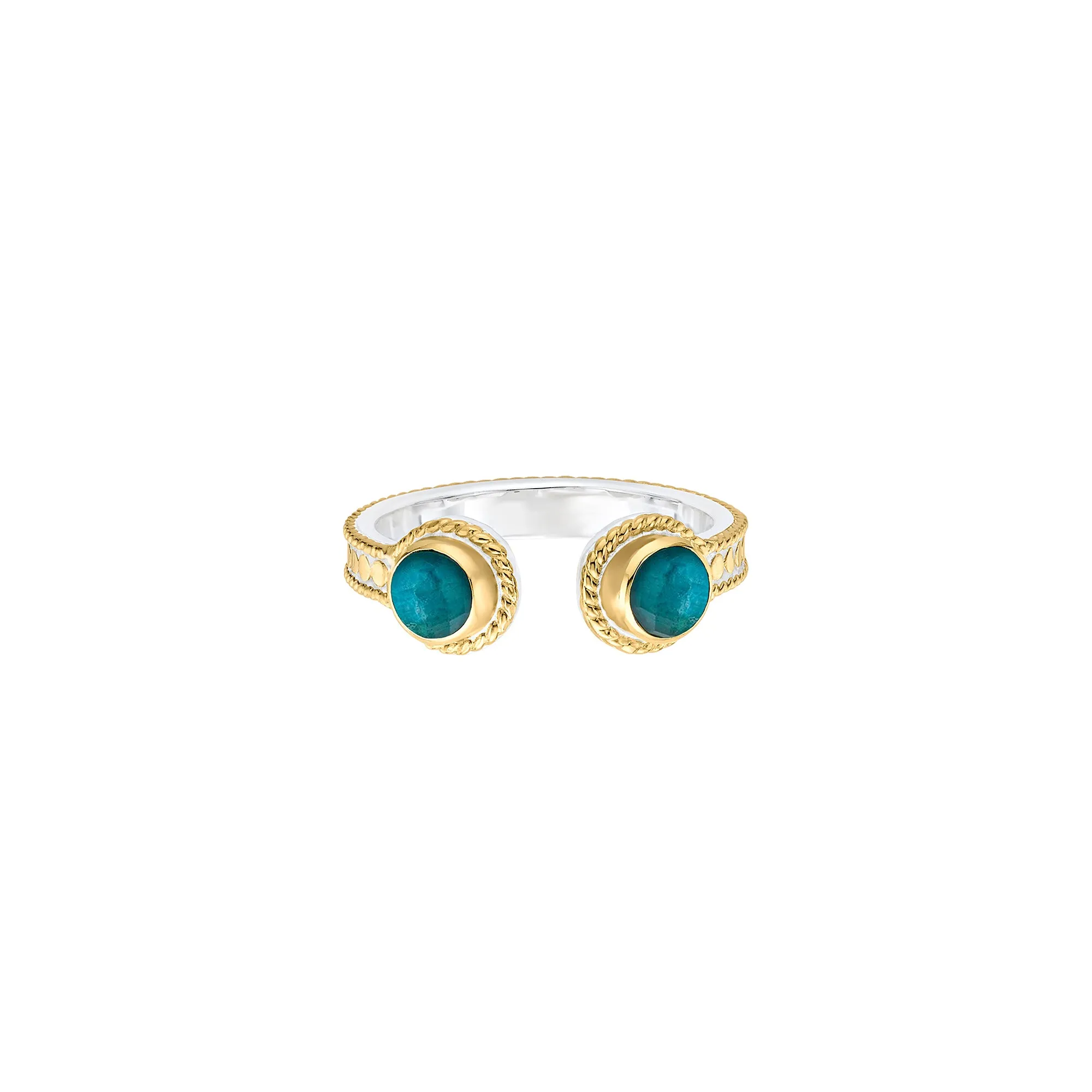 Chrysocolla Quartz Adjustable Ring sold by Anna Beck