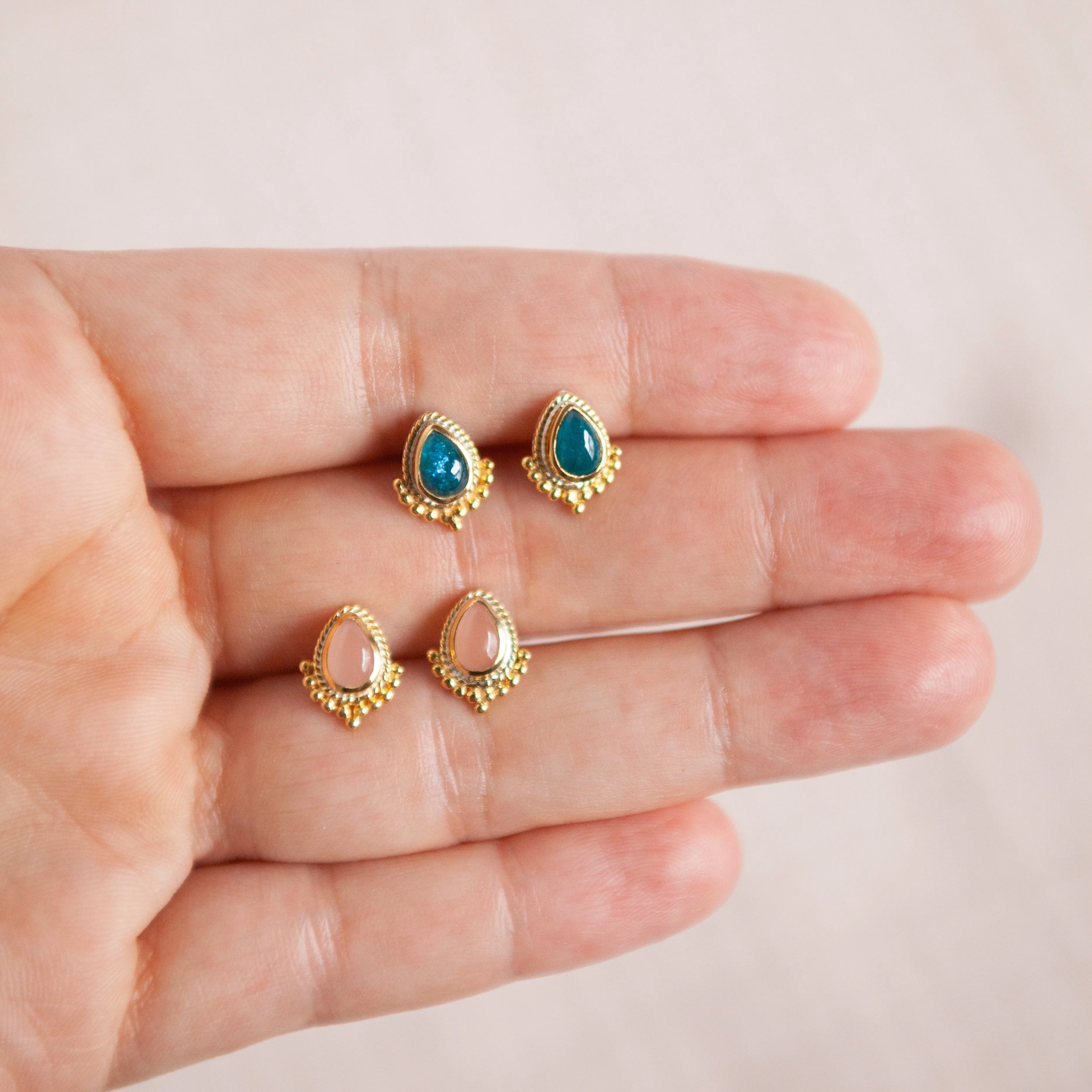 Guava Teardrop Stud Earrings sold by Anna Beck product image thumbnail 2