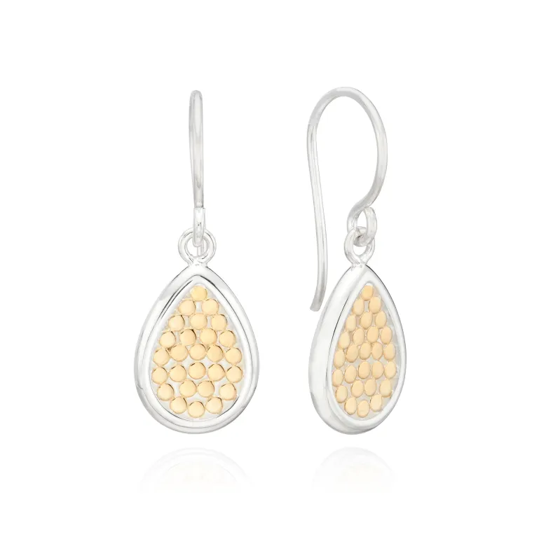 Classic Smooth Rim Teardrop Earrings - Gold & Silver made by Anna Beck