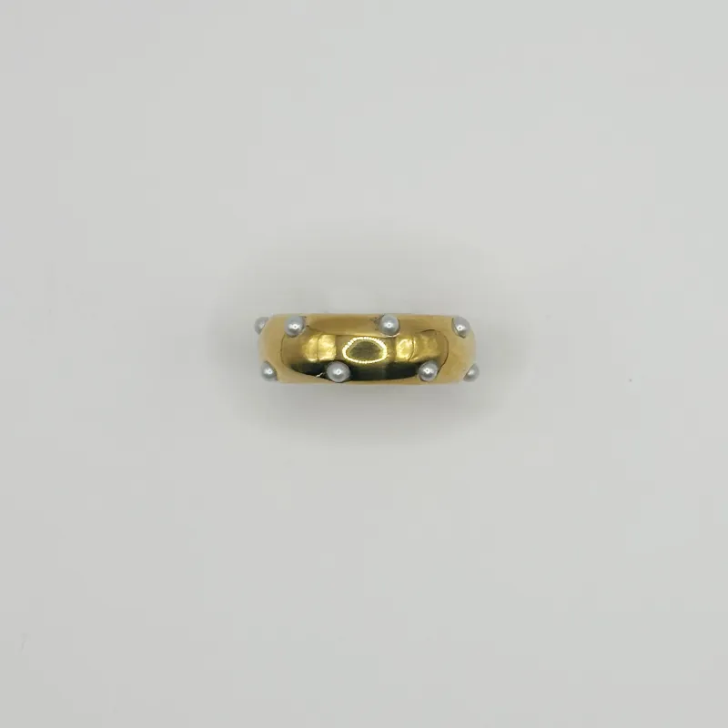 Pearl Dome Band Ring sold by Anna Beck