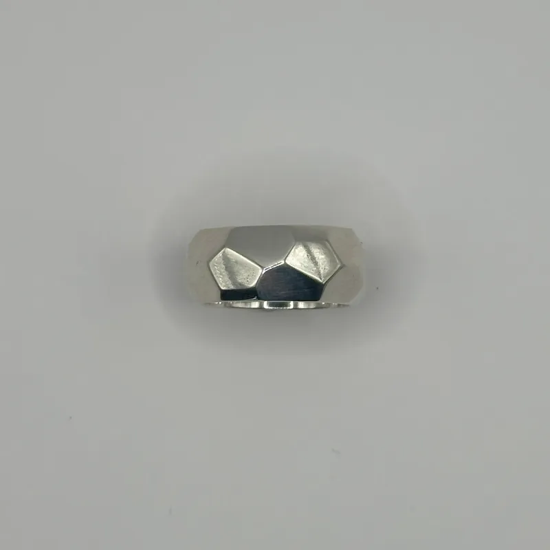 Carved Hammered Ring-7 sold by Anna Beck