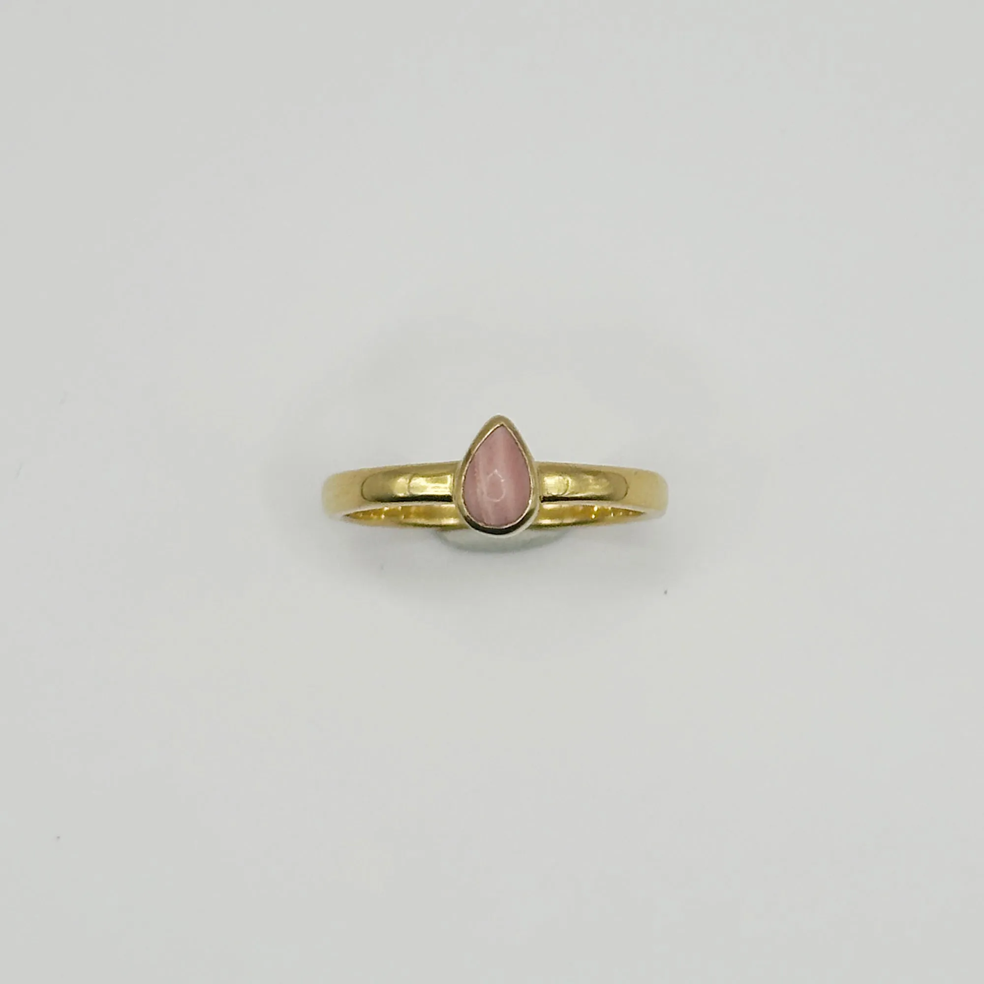 Smooth Pink Opal Drop Ring sold by Anna Beck