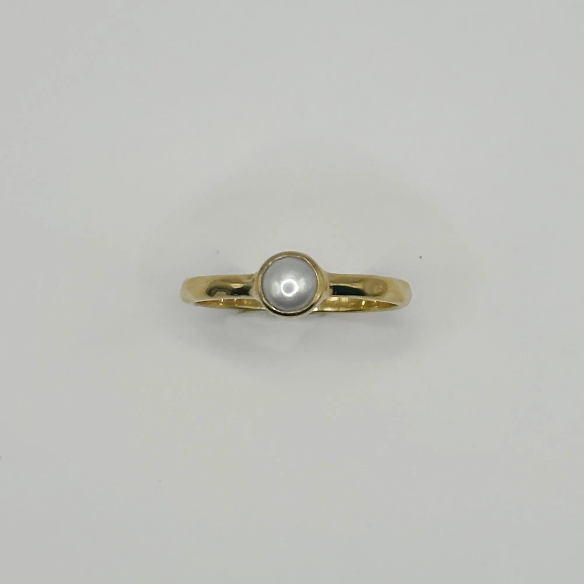 Hammered Pearl Ring sold by Anna Beck