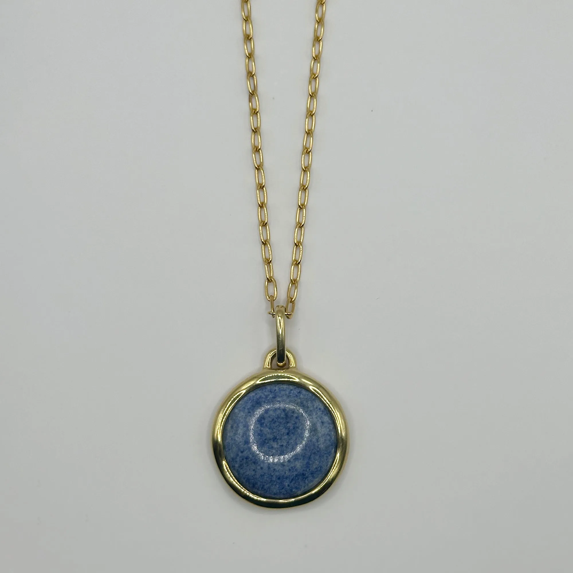 Dumortierite Circle Pendant Necklace sold by Anna Beck product image thumbnail 3