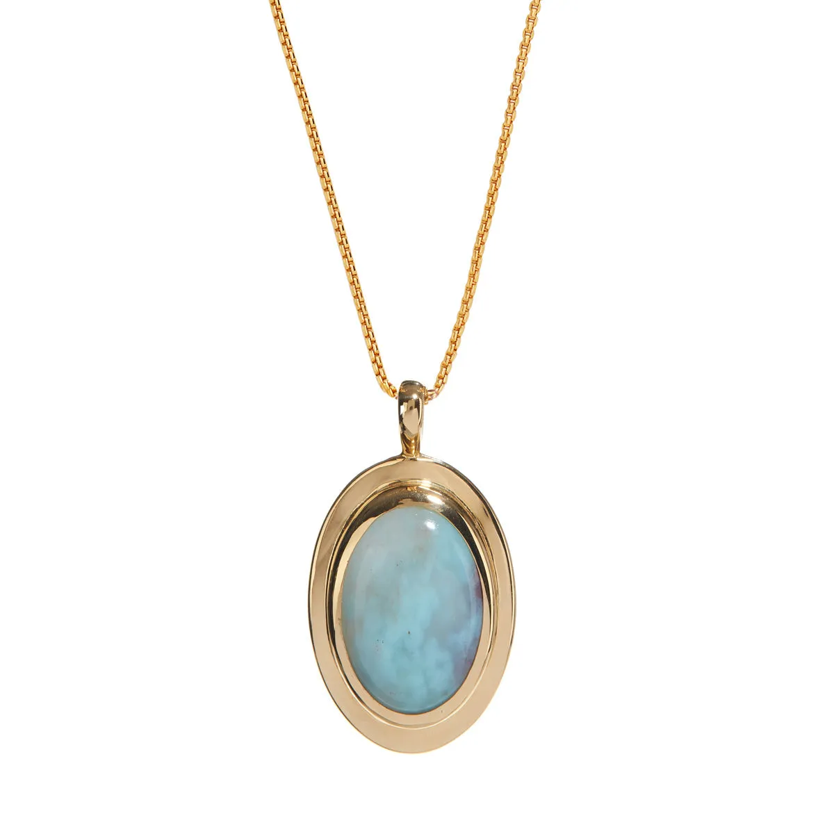 Aquaprase Oval Pendant Necklace sold by Anna Beck product image thumbnail 2