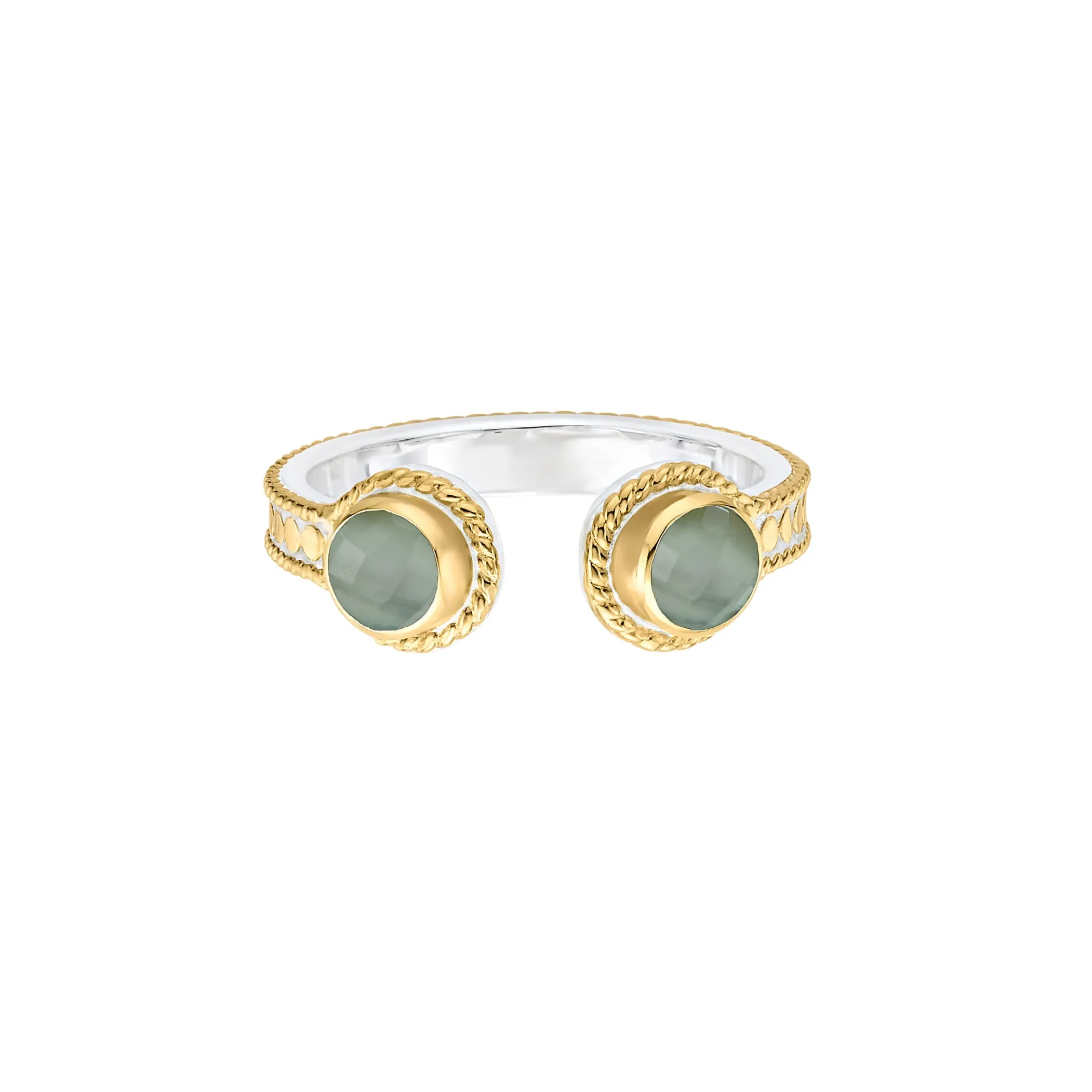 Green Guartz Adjustable Ring sold by Anna Beck