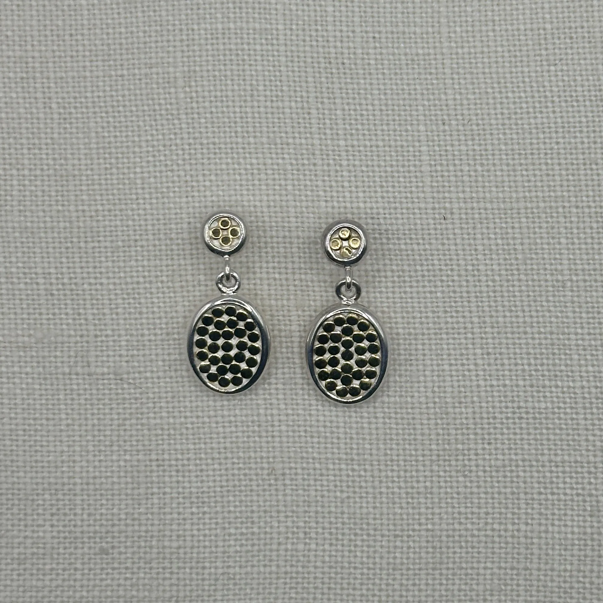 Double Drop Dotted Earrings sold by Anna Beck product image thumbnail 2