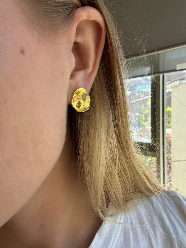 Large Wavy Studs sold by Anna Beck