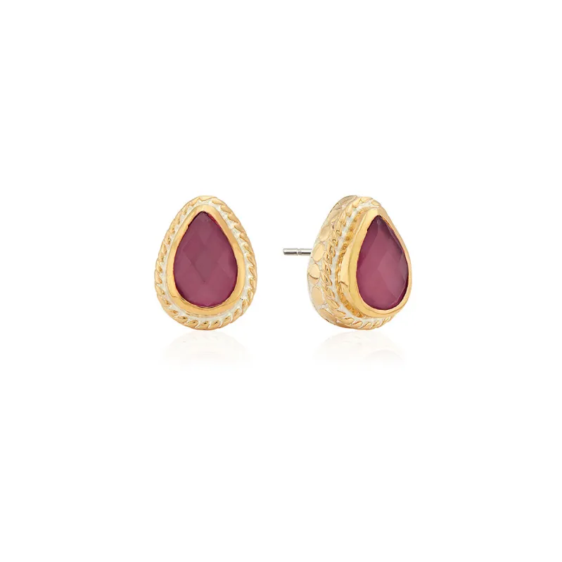 Ruby Teardrop Studs sold by Anna Beck