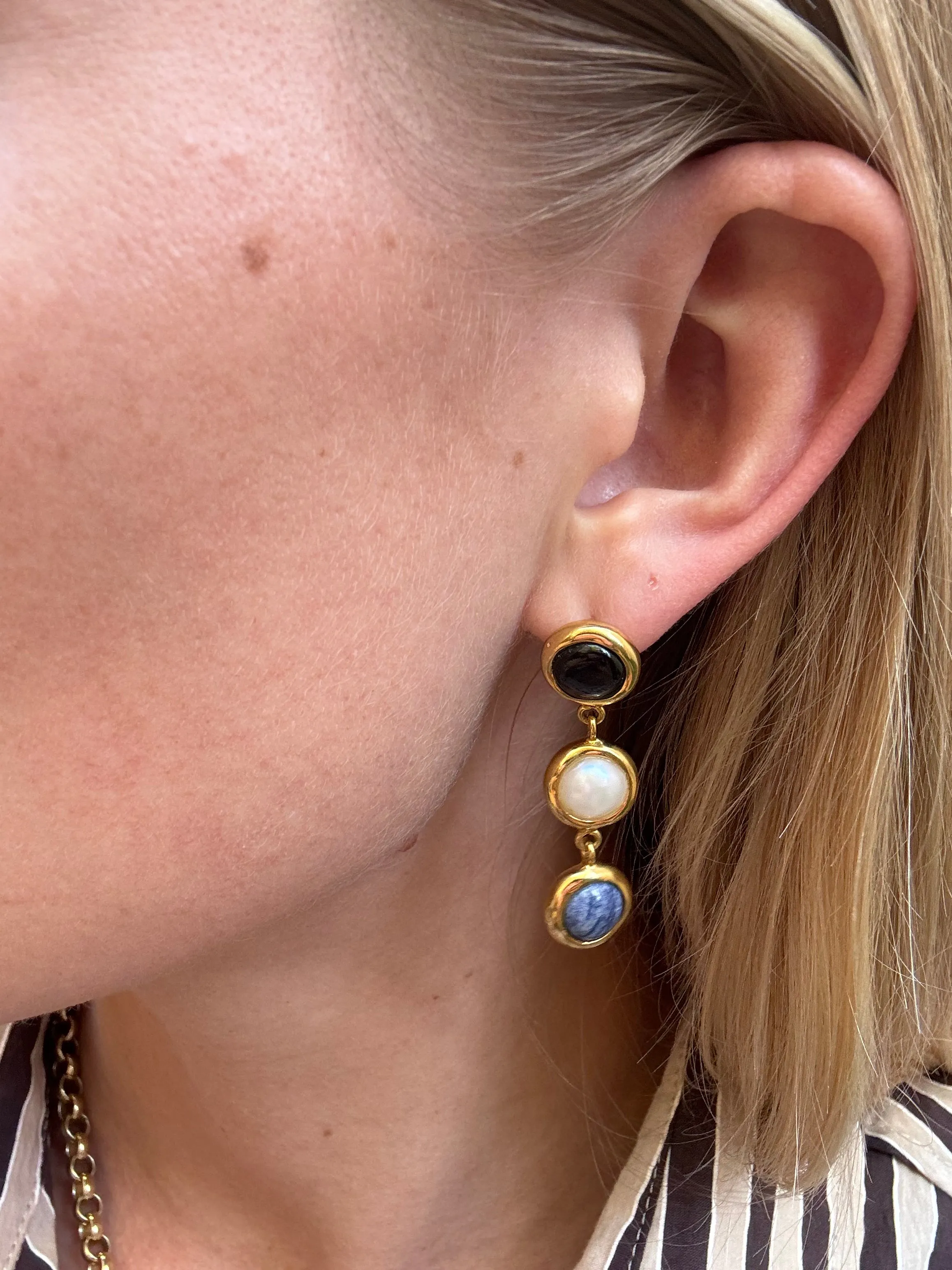 Wavy Triple Drop Earrings sold by Anna Beck