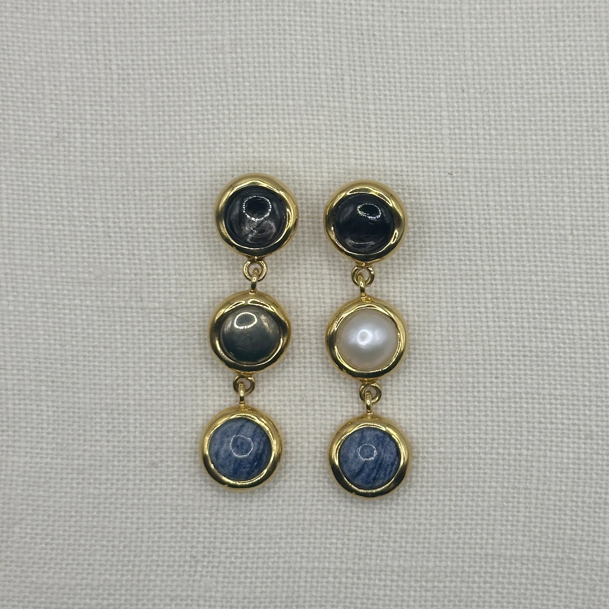 Wavy Triple Drop Earrings sold by Anna Beck product image thumbnail 2