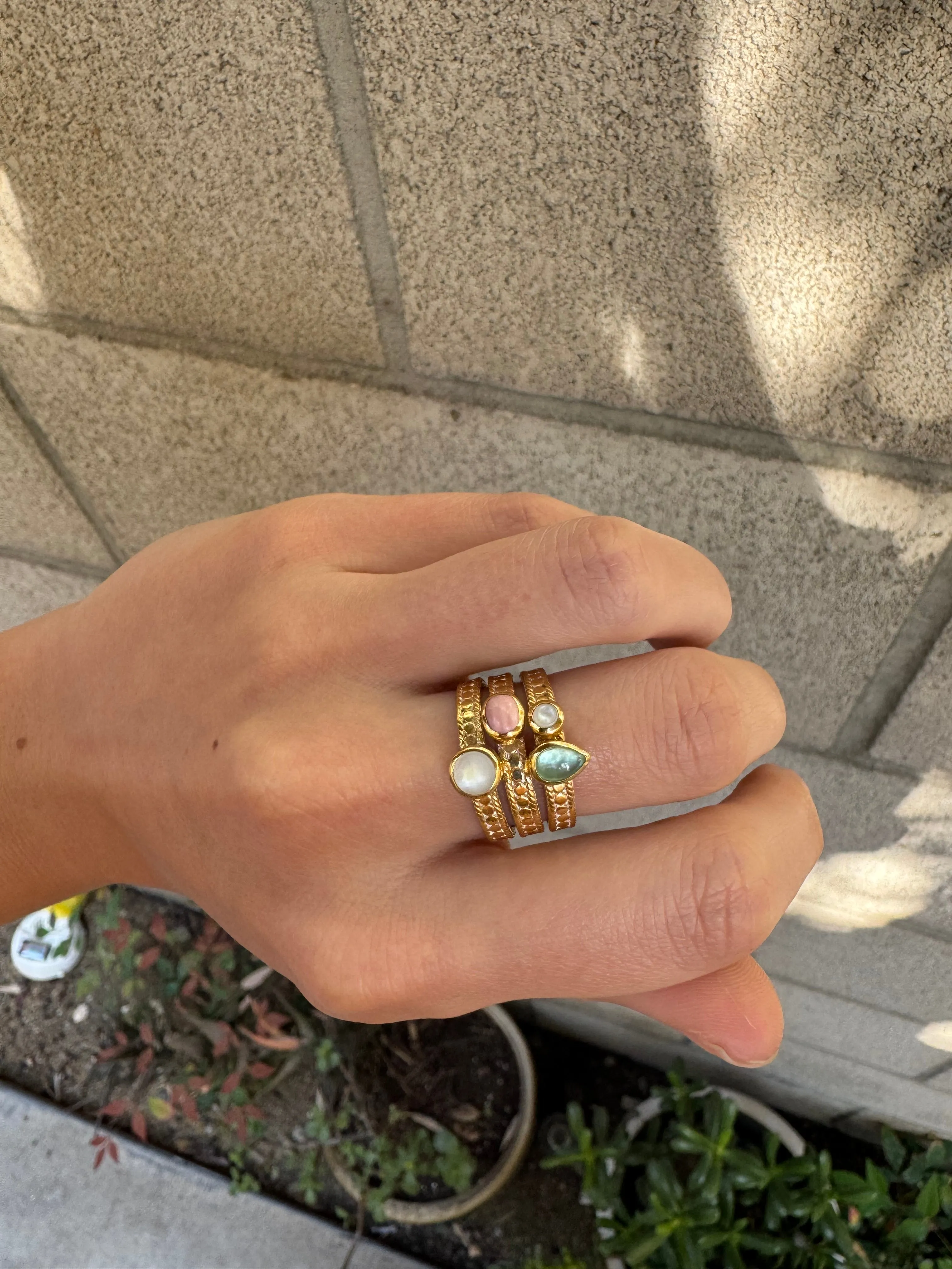 Four Stone Faux Stacking Ring sold by Anna Beck