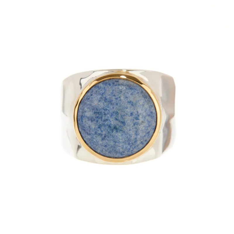 Two Tone Dumortierite Band Ring sold by Anna Beck