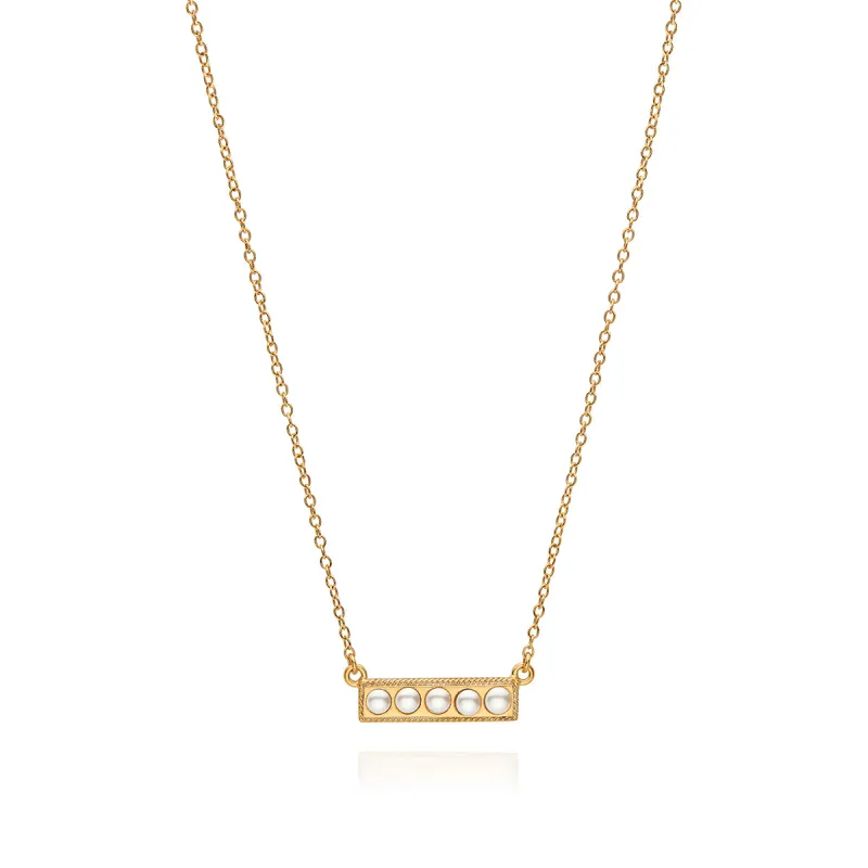 Pearl Smooth Bar Necklace sold by Anna Beck