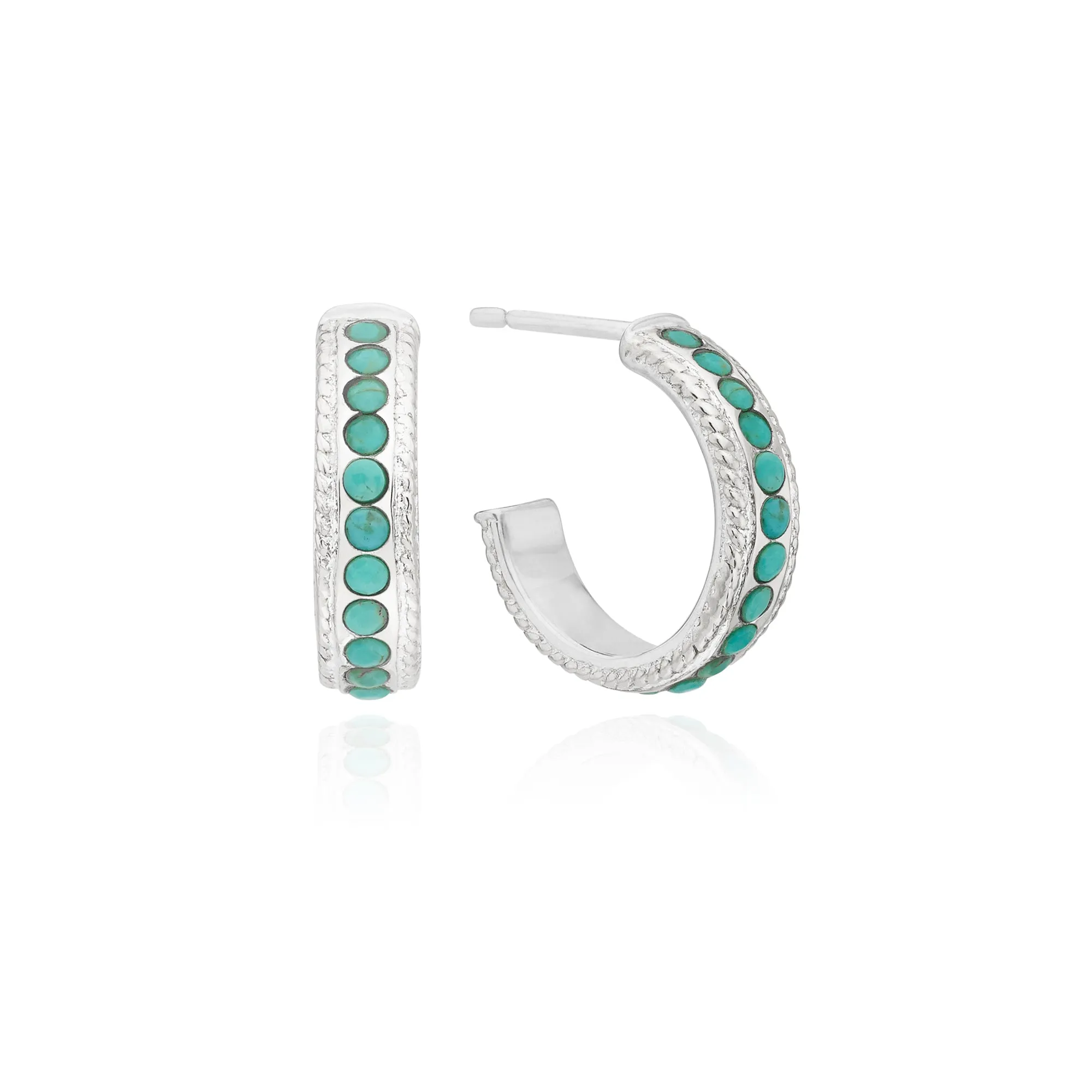 Azul Hoop Earrings- Silver sold by Anna Beck