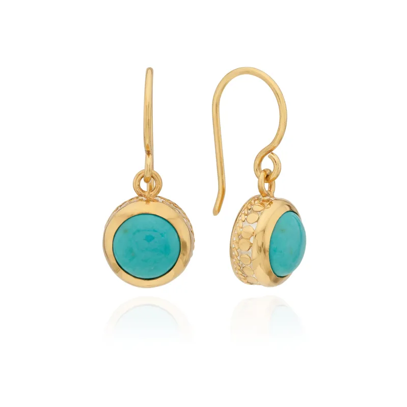 Mayan Drop Earrings - Gold sold by Anna Beck