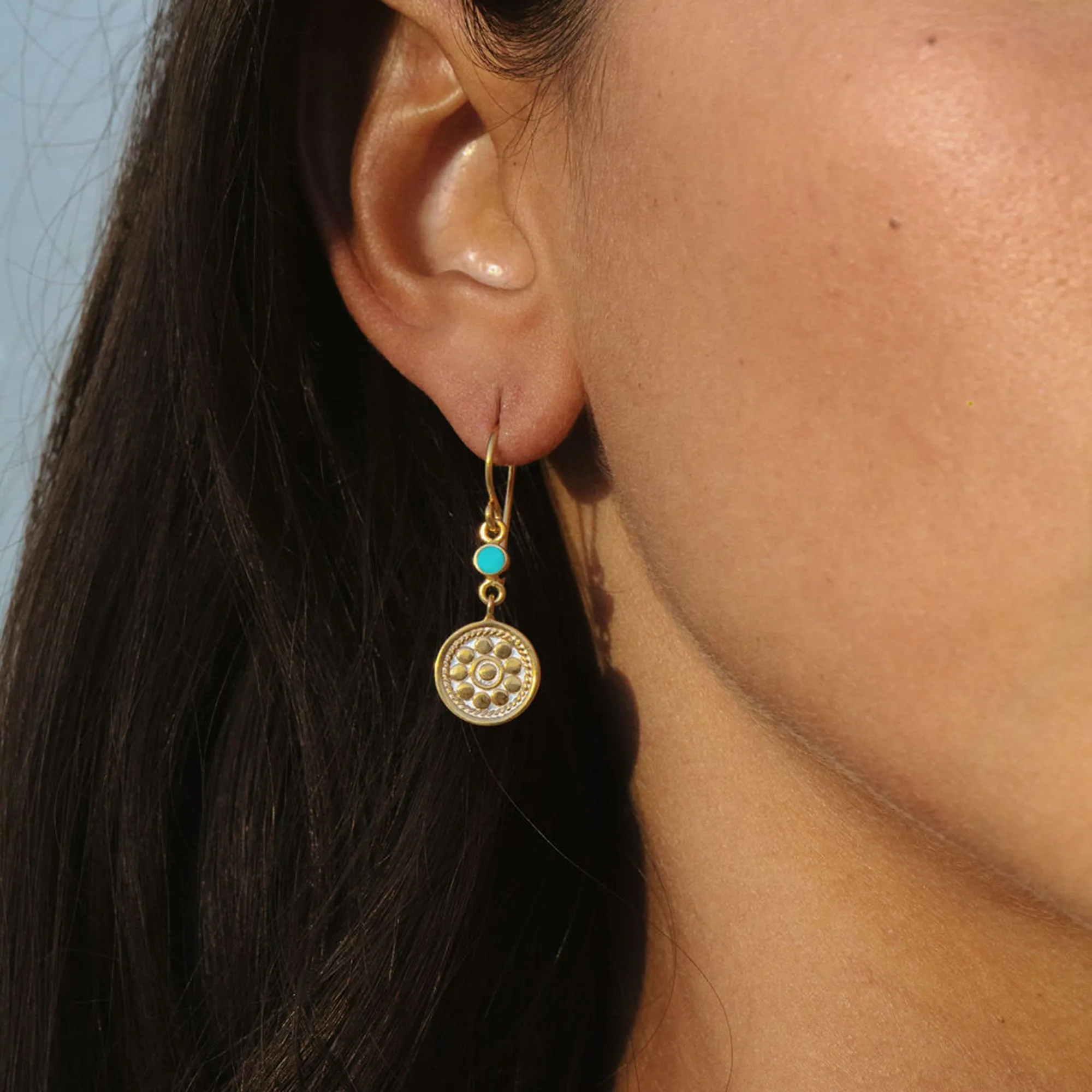 Artista Double Drop Earrings - Gold sold by Anna Beck product image thumbnail 2