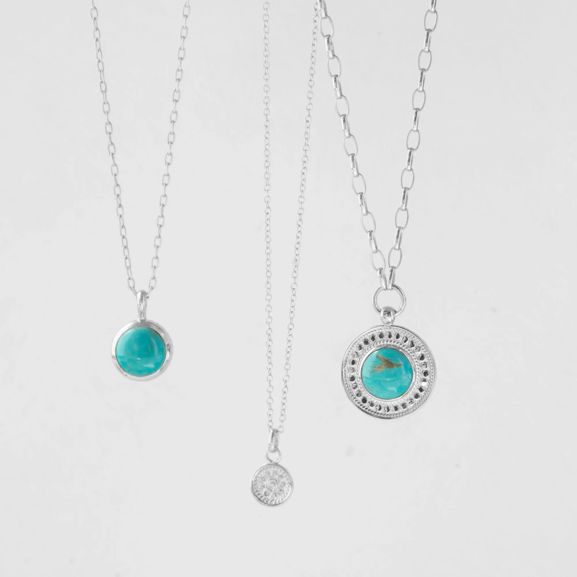 Luna Pendant Necklace - Silver - Engravable sold by Anna Beck product image thumbnail 2