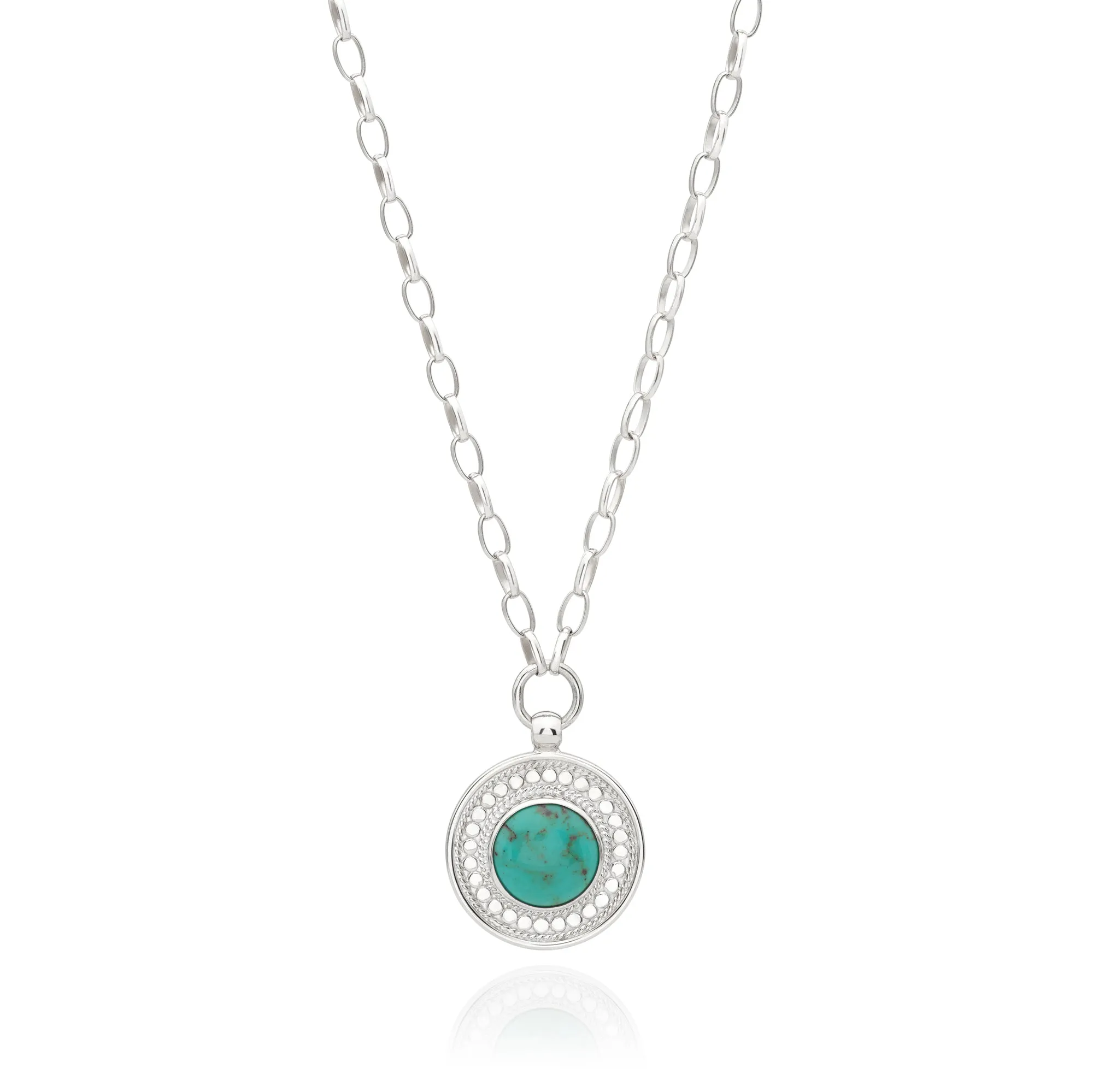 Luna Pendant Necklace - Silver - Engravable sold by Anna Beck