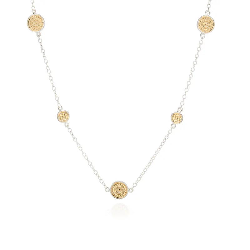 Classic Long Station Necklace - Gold sold by Anna Beck