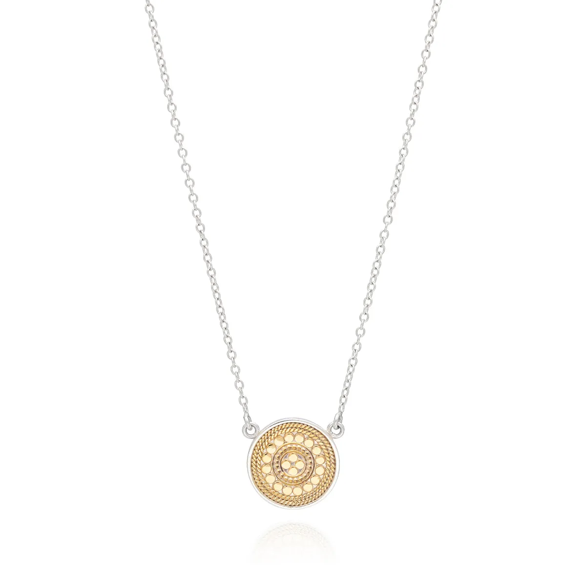Signature Beaded Disc Pendant Necklace sold by Anna Beck