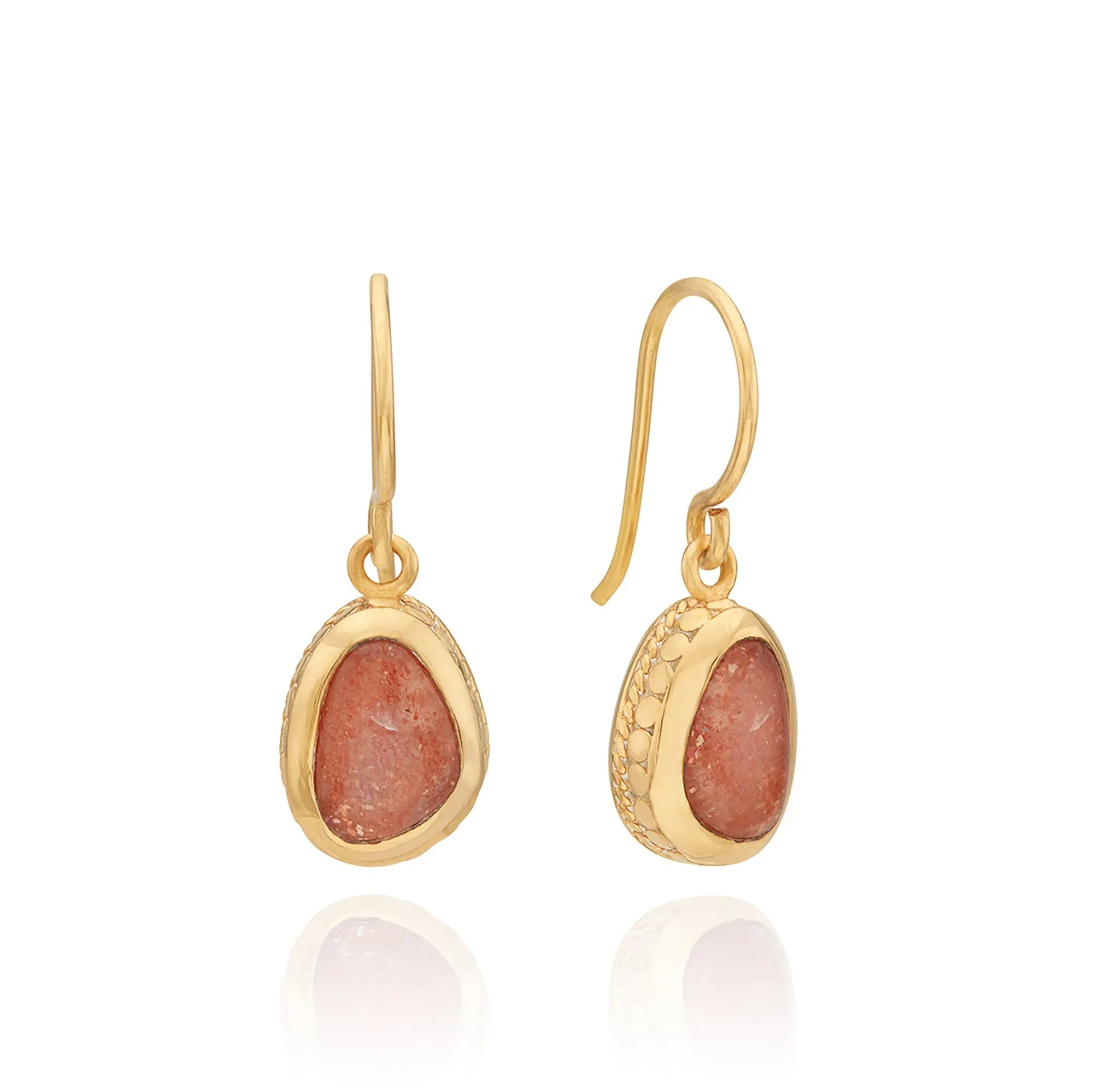 Sunstone Asymmetrical Drop Earrings sold by Anna Beck