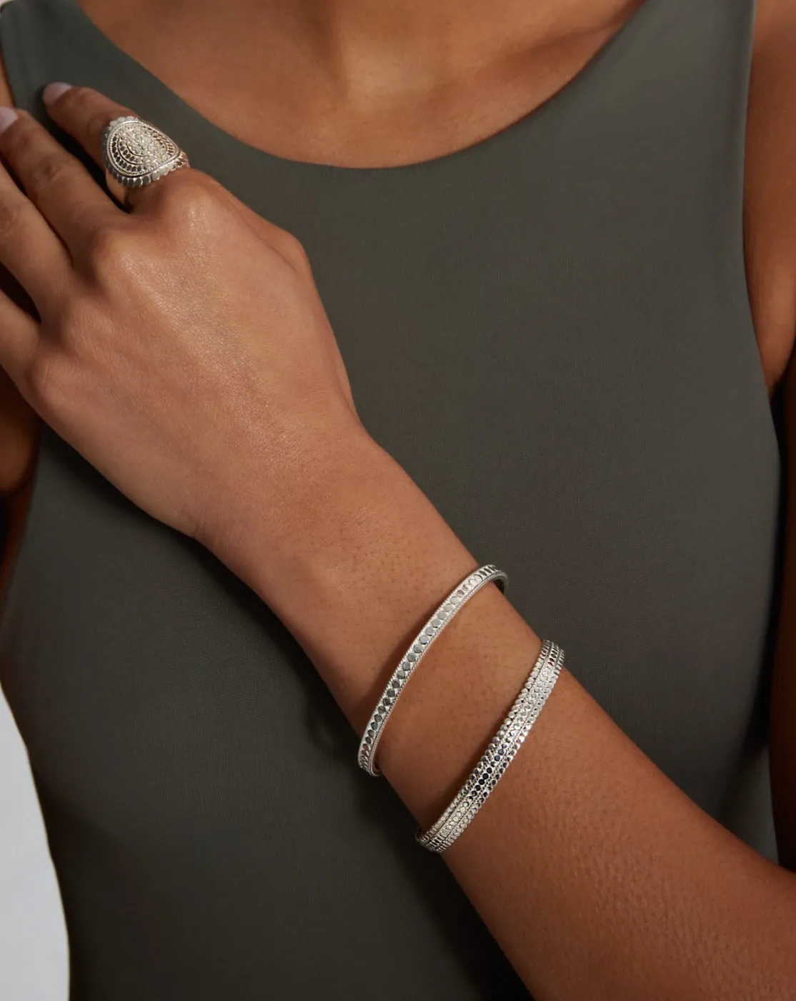 Scalloped Cuff - Silver sold by Anna Beck product image thumbnail 2