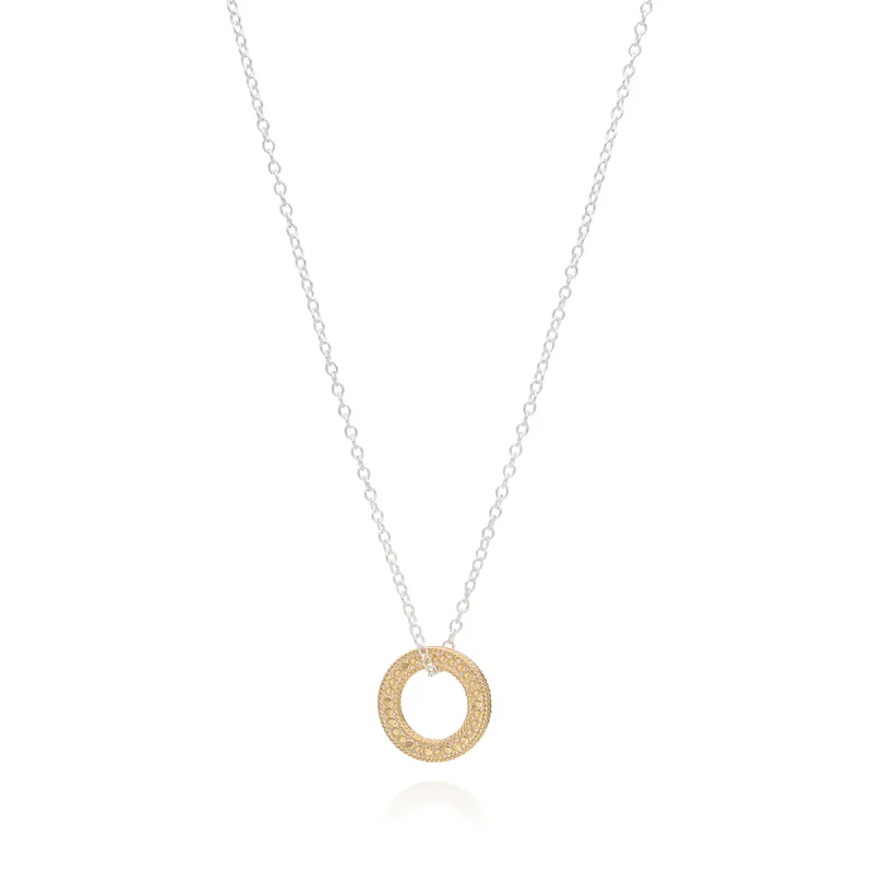 Circle of Life Open "O" Charity Necklace - Gold & Silver - AS IS - FINAL SALE sold by Anna Beck