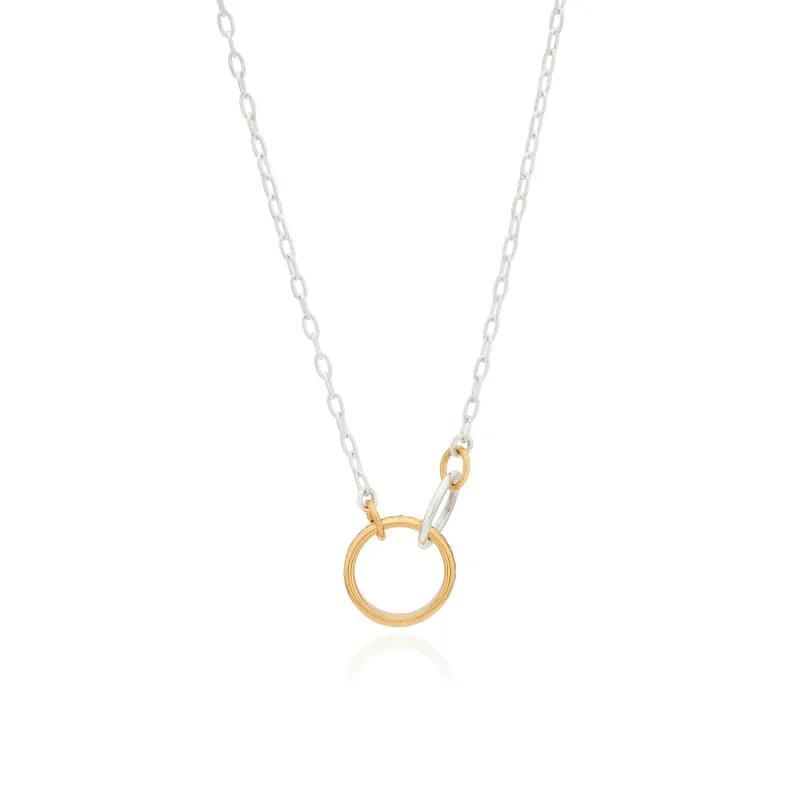 Intertwined Circles Charity Necklace - Gold & Silver - AS IS - FINAL SALE made by Anna Beck