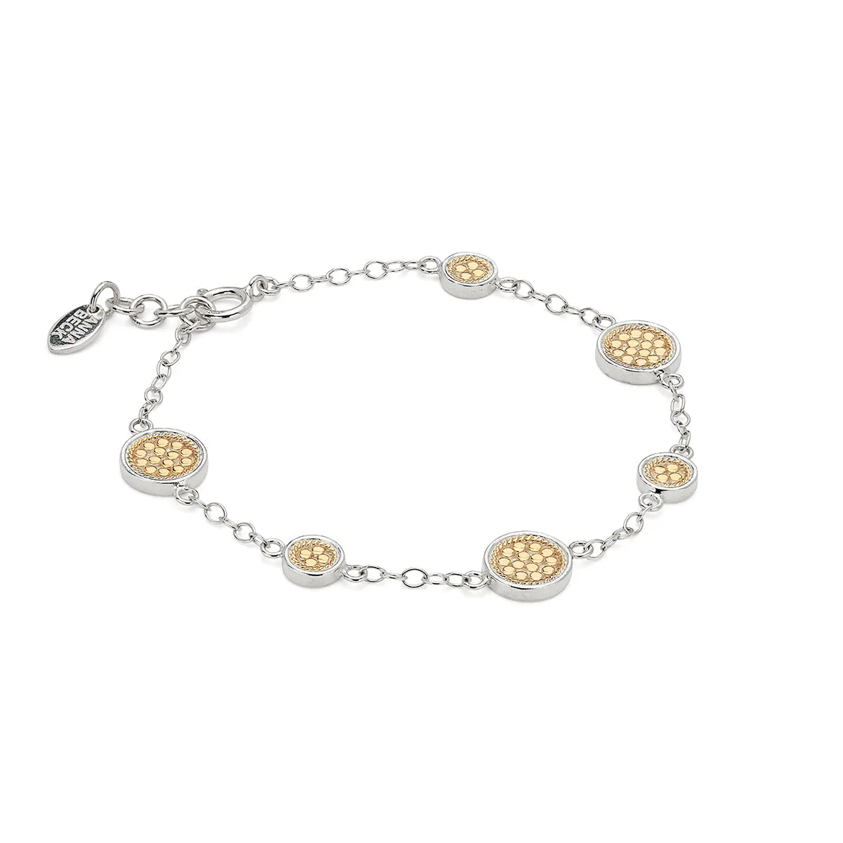 Classic Station Bracelet - Gold & Silver - AS IS - FINAL SALE sold by Anna Beck