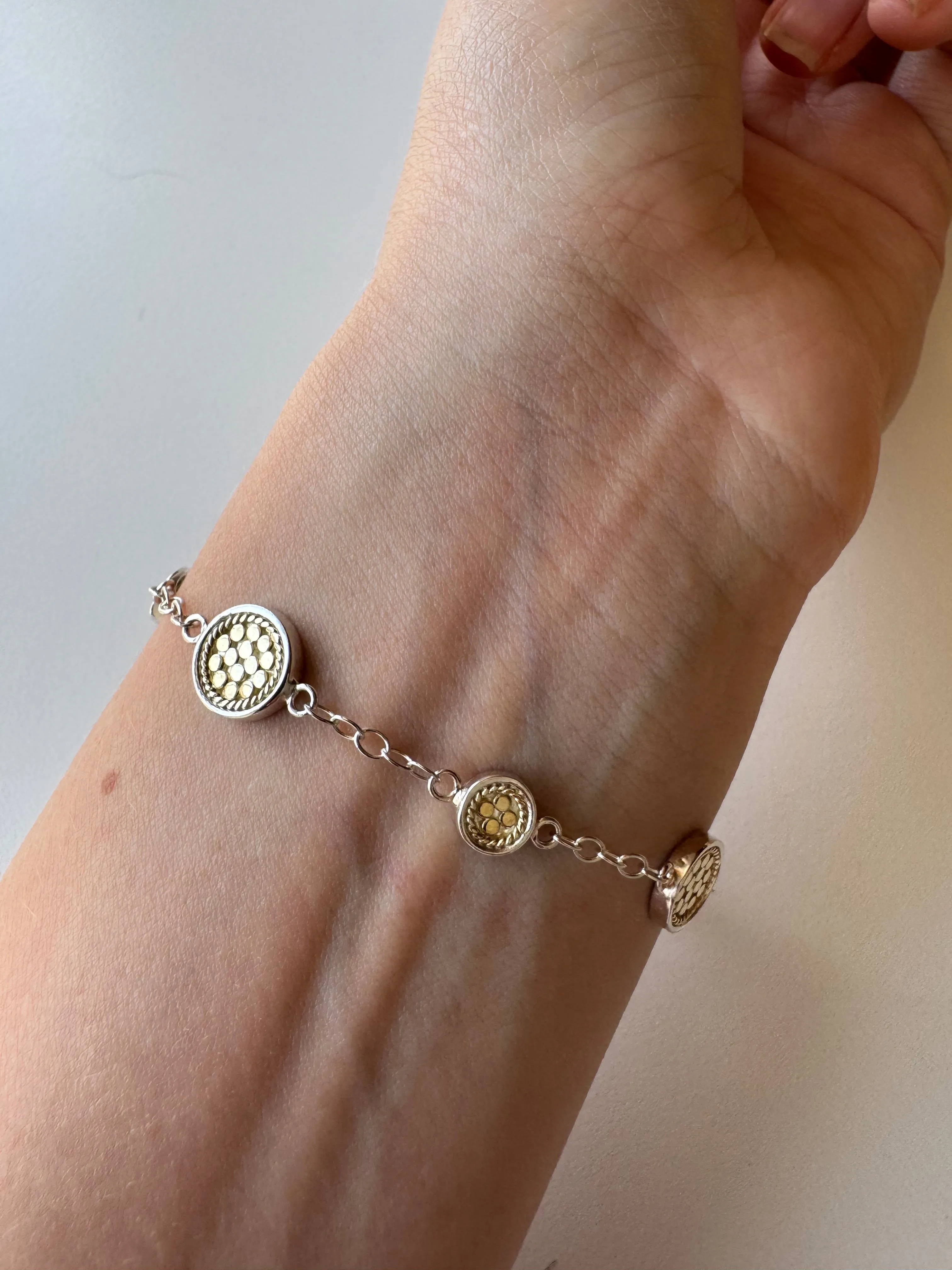 Classic Station Bracelet - Gold & Silver - AS IS - FINAL SALE sold by Anna Beck product image thumbnail 3