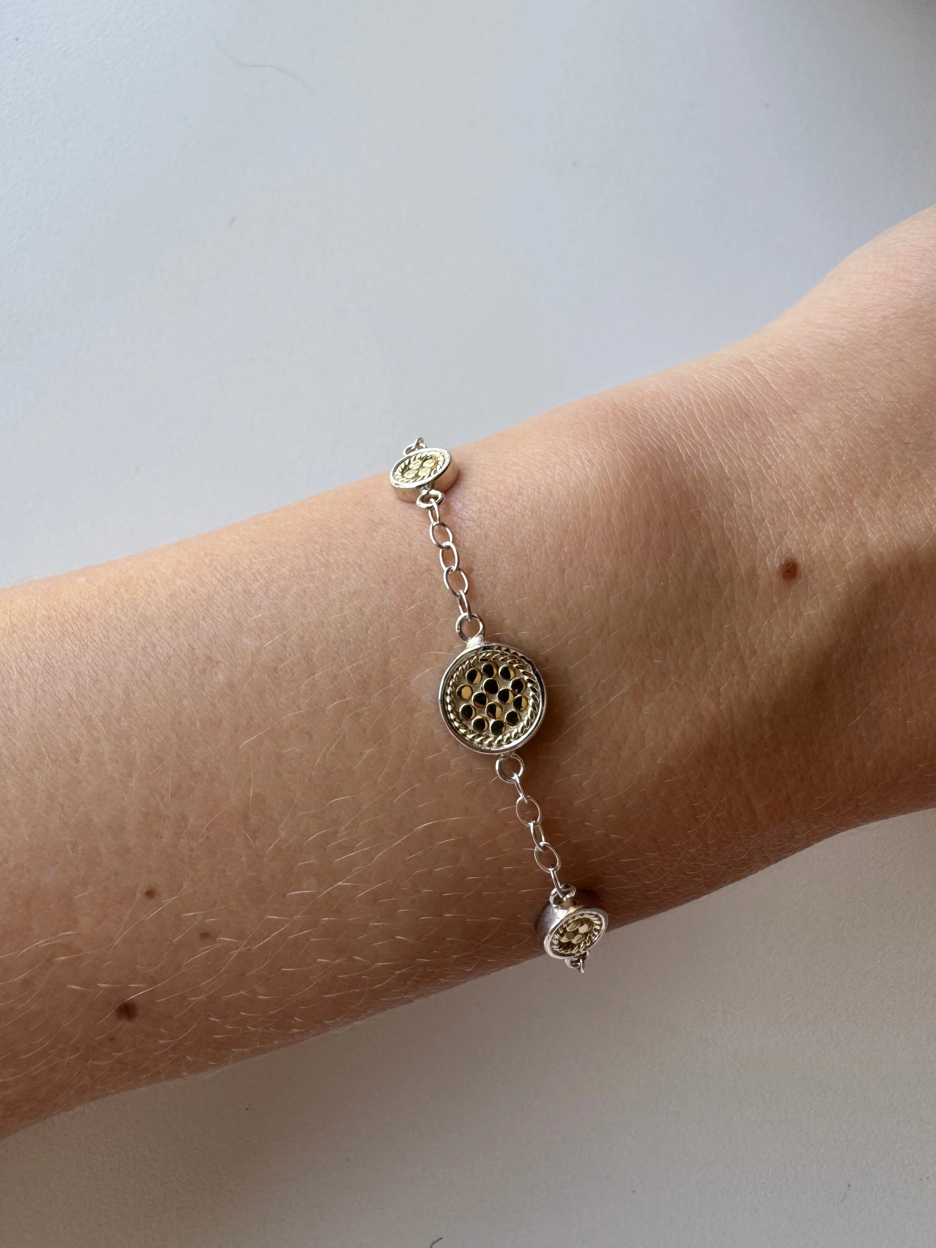 Classic Station Bracelet - Gold & Silver - AS IS - FINAL SALE sold by Anna Beck product image thumbnail 2