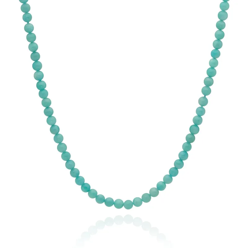 Amazonite Beaded Necklace - Gold sold by Anna Beck