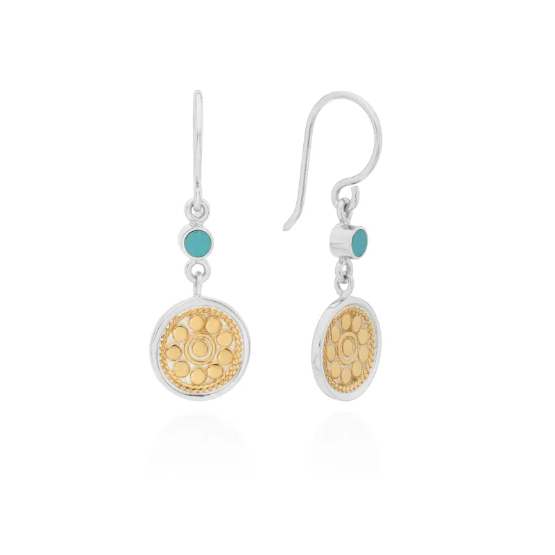 Artista Double Drop Earrings - Two-Toned sold by Anna Beck