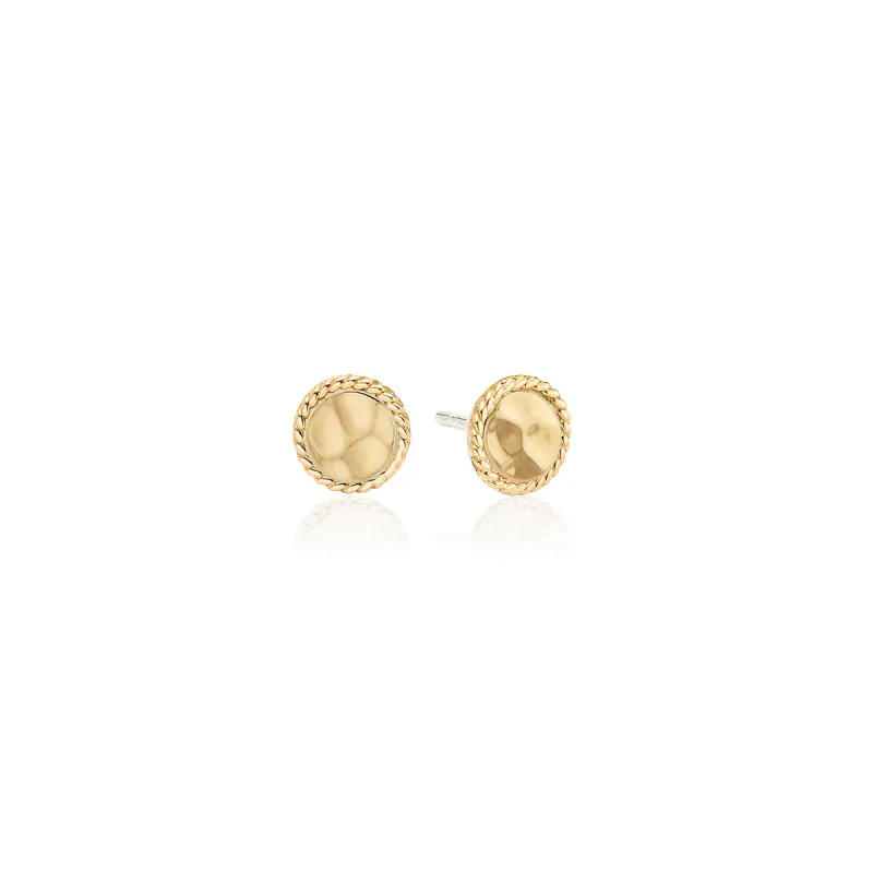 Hammered Studs - Gold sold by Anna Beck