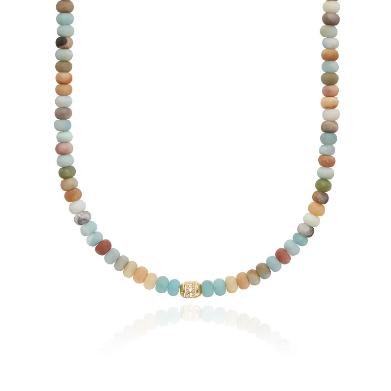 Amazonite Beaded Necklace - E sold by Anna Beck