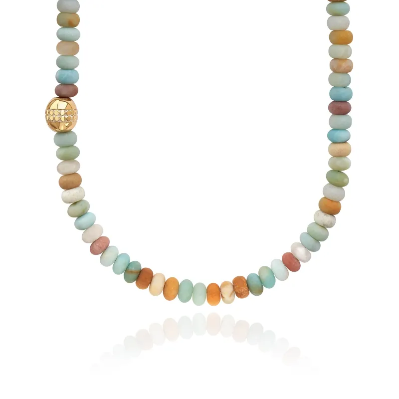 Amazonite Beaded Necklace - C sold by Anna Beck