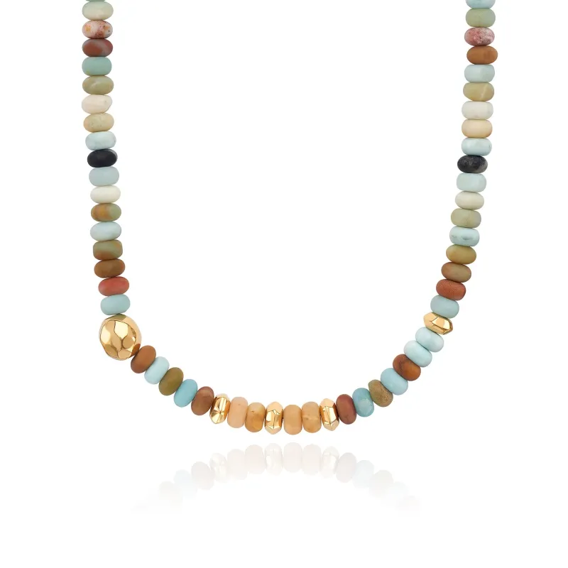 Amazonite Beaded Necklace - B sold by Anna Beck