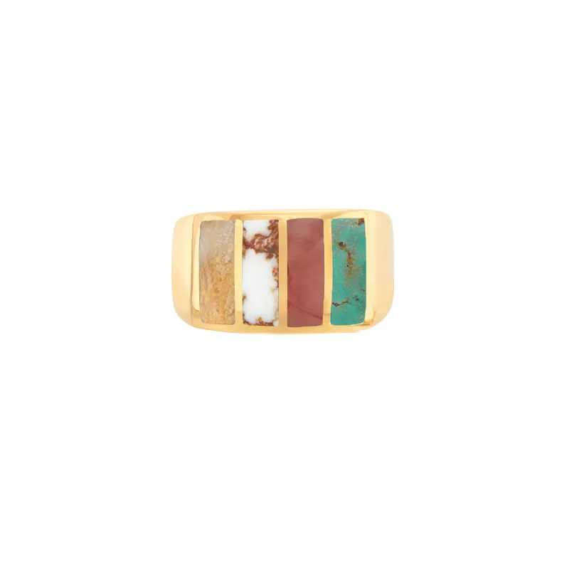 Inlay Multi-Stone Ring sold by Anna Beck