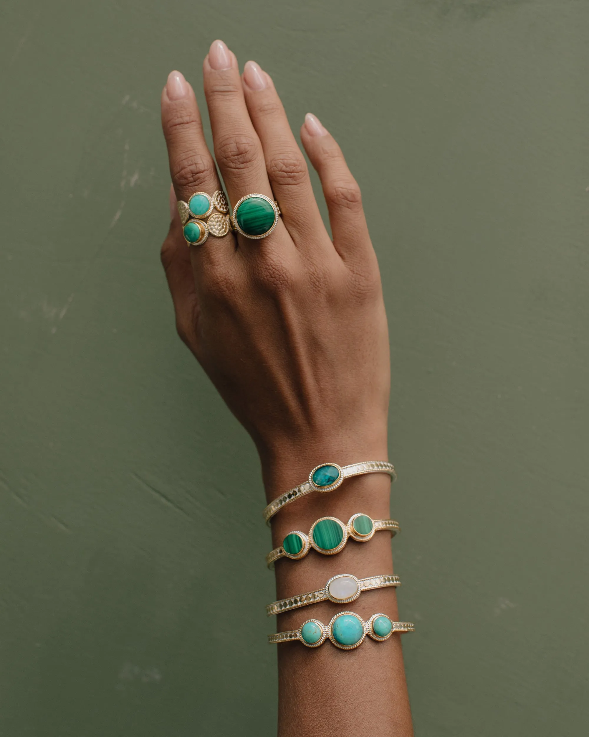 Malachite Circle Ring sold by Anna Beck product image thumbnail 4