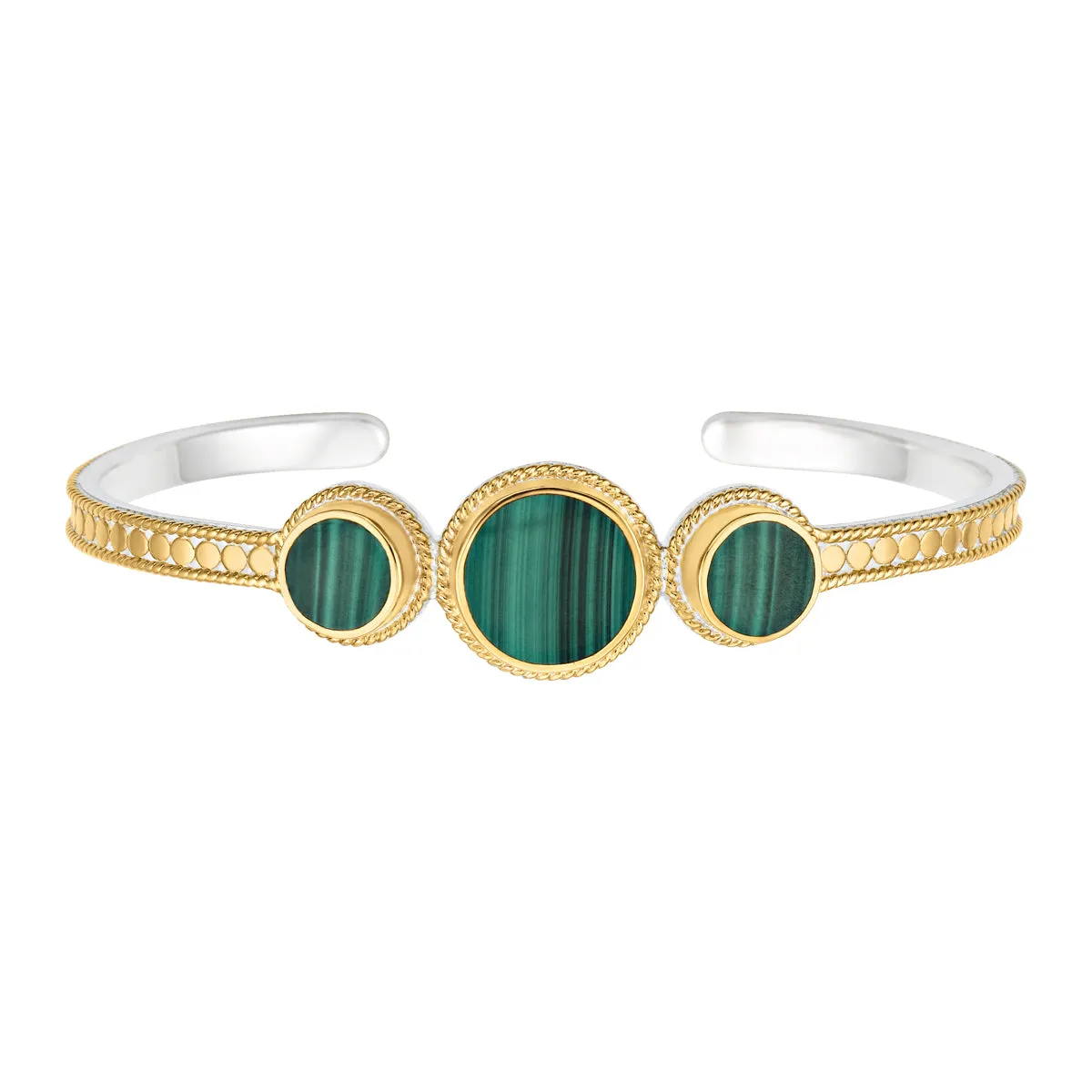 Malachite Triple Stone Cuff sold by Anna Beck