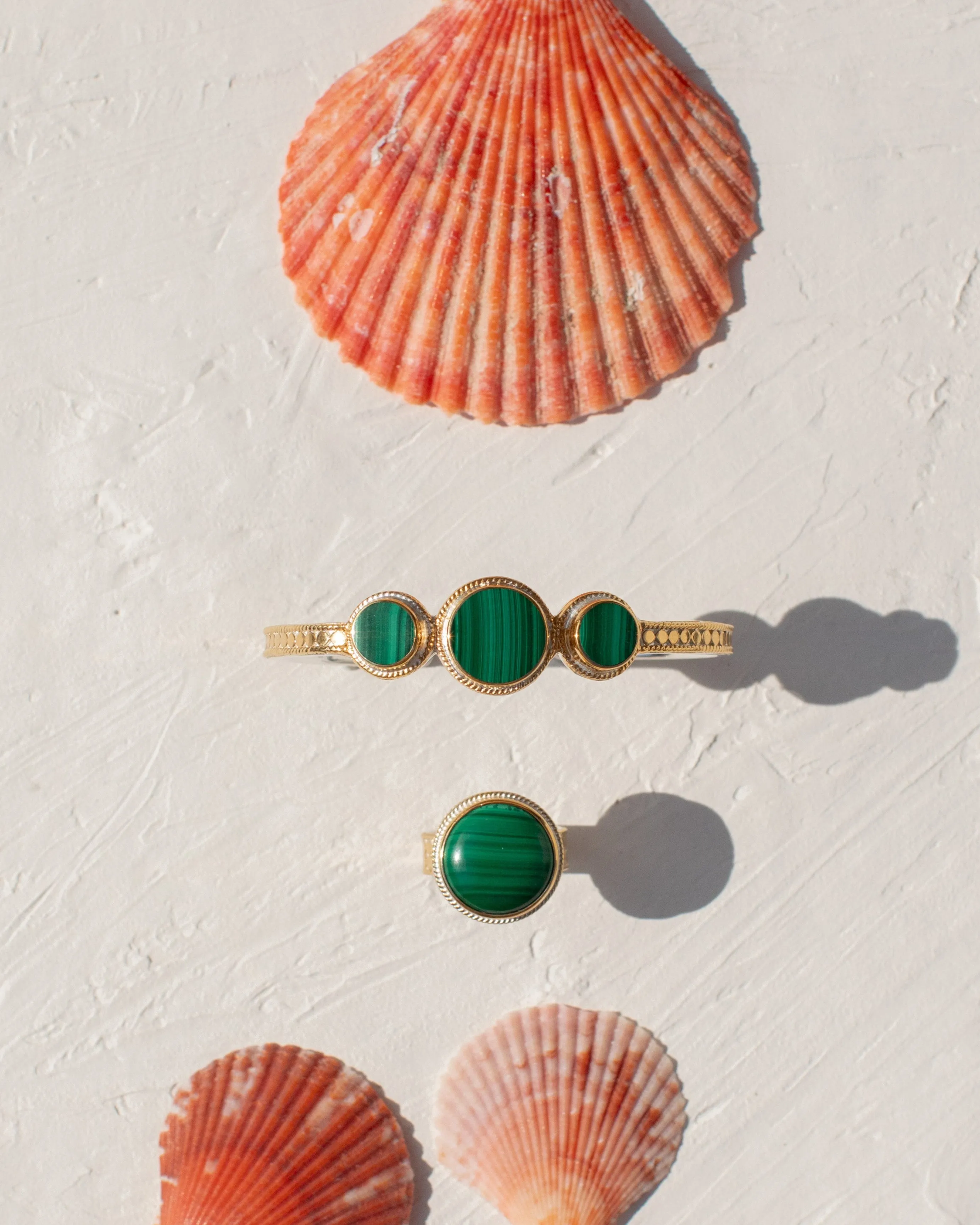 Malachite Triple Stone Cuff sold by Anna Beck product image thumbnail 3