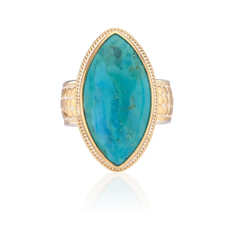 Turquoise Marquise Cocktail Ring sold by Anna Beck