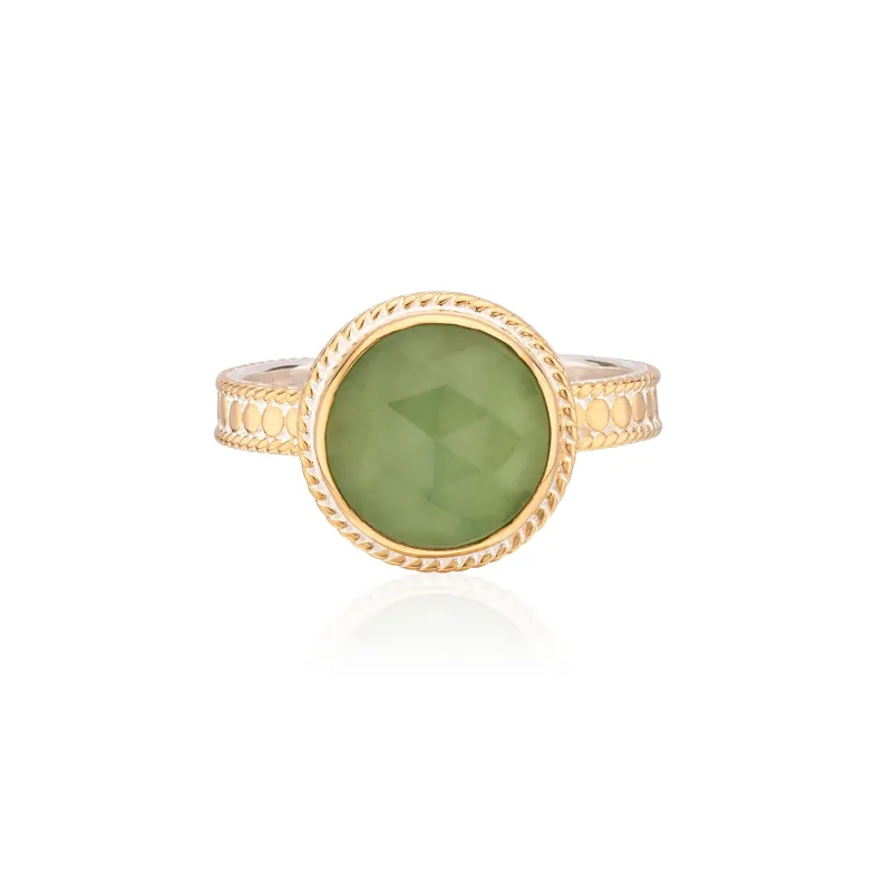 Round Green Quartz Ring sold by Anna Beck