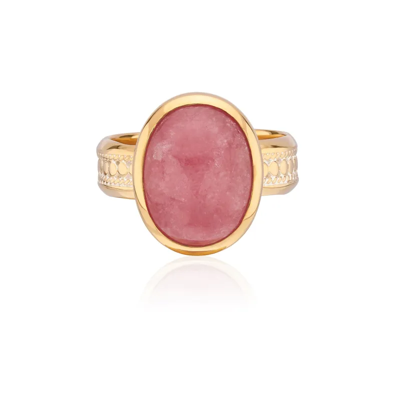 Rhodochrosite Oval Ring sold by Anna Beck