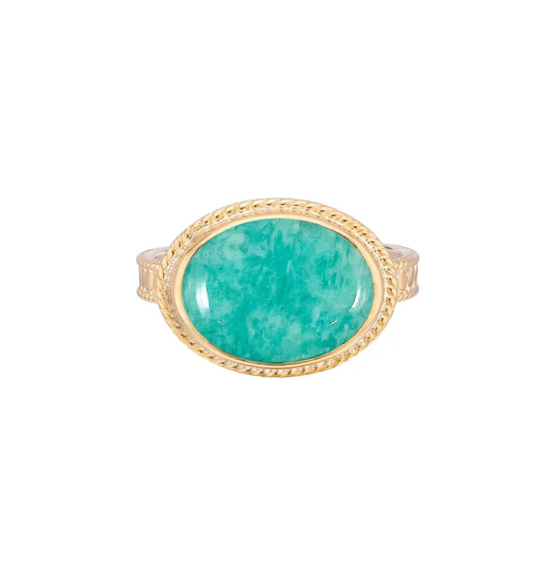 Amazonite Oval Ring sold by Anna Beck